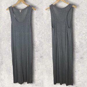 J Crew Grey Modal Maxi Dress Size Small Grey Sleeveless Stretch Style A2440 Boho